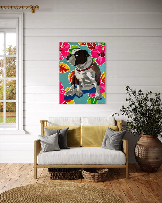 "Roly in Paradise" 30x40 ORIGINAL