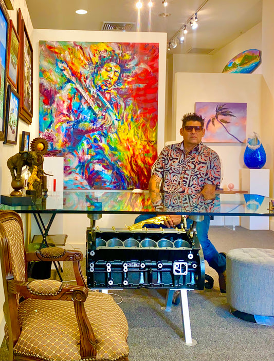 "Fire" 40x50 Limited Edition Giclee- Jimmi Hendrix by James Freeborne Welch