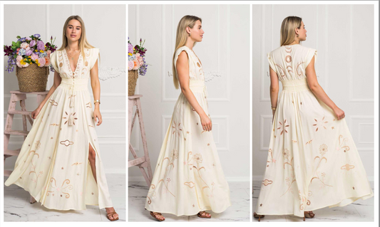 Angelina Gown (Ivory) by Zaimara made in Malta