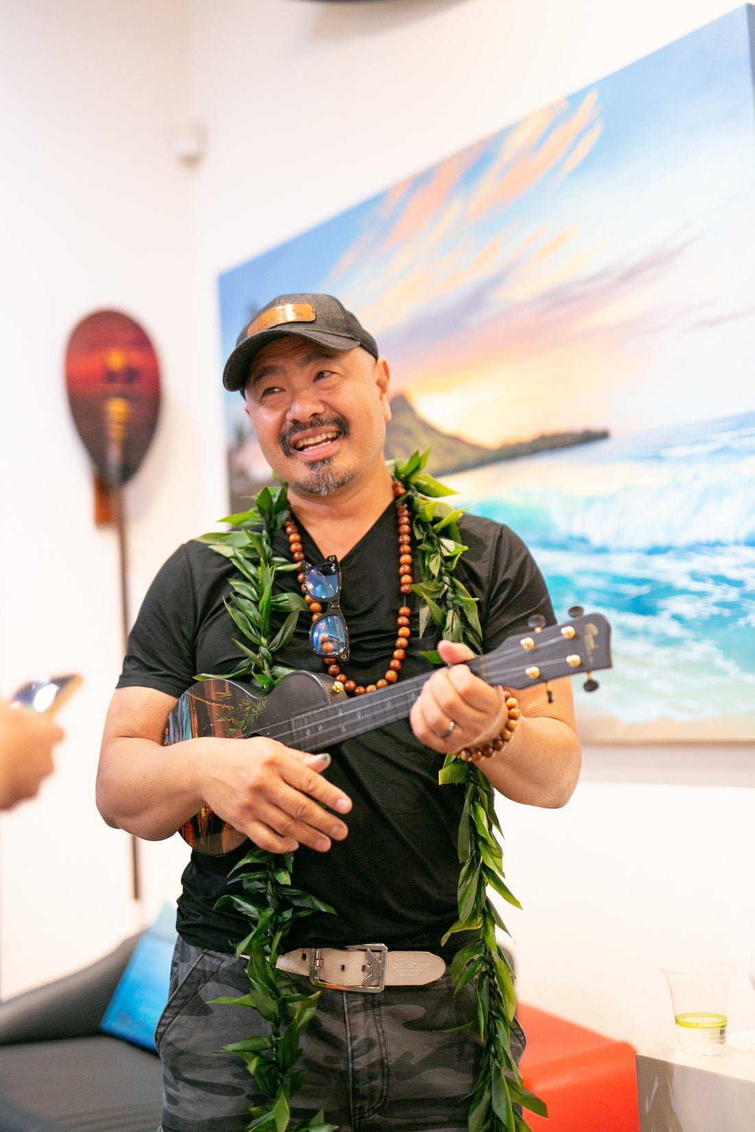 Walfrido Garcia painting live at Enchantress and Freeborne Gallery, Friday September 11th 5-8PM