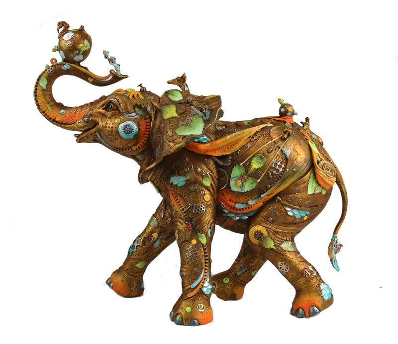 Nano Lopez "Bobby Large" Bronze Elephant Sculpture