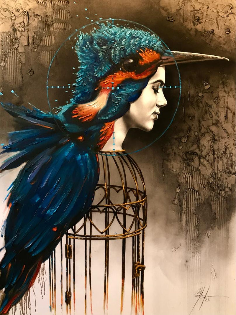 "King Fisher" Original by Roidley Pérez Navarro