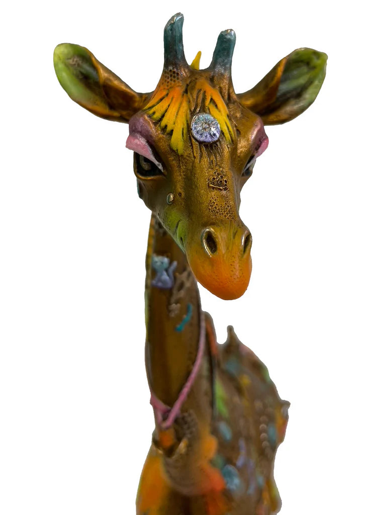 Nano Lopez "Iris Medium" Bronze Giraffe Sculpture