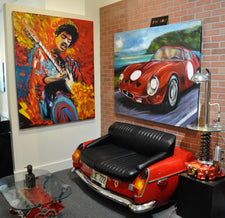 James Freeborne Welch auto themed artwork