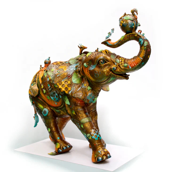 Nano Lopez "Bobby Life Size" Bronze Elephant Sculpture