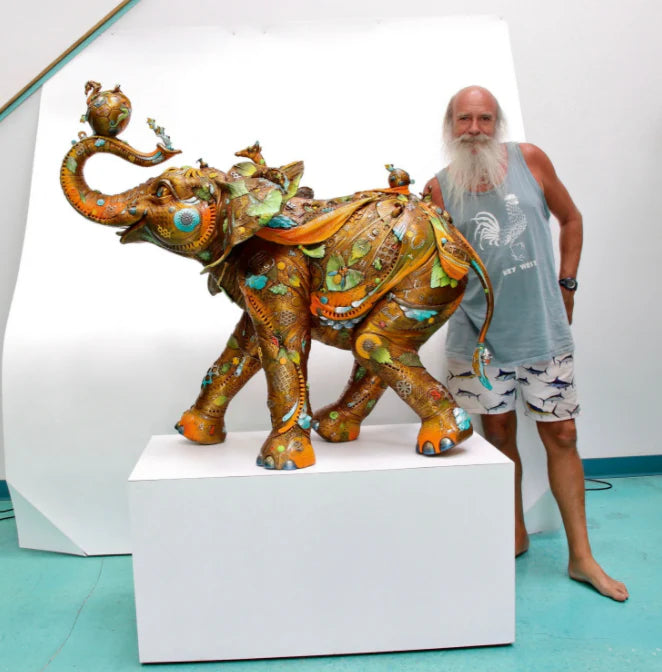 Nano Lopez "Bobby Life Size" Bronze Elephant Sculpture