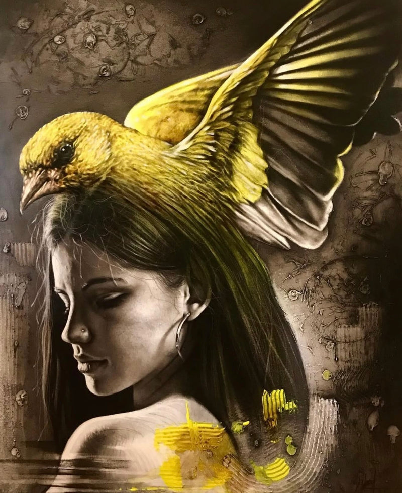 "Serenity" Original in frame by Roidley Pérez Navarro