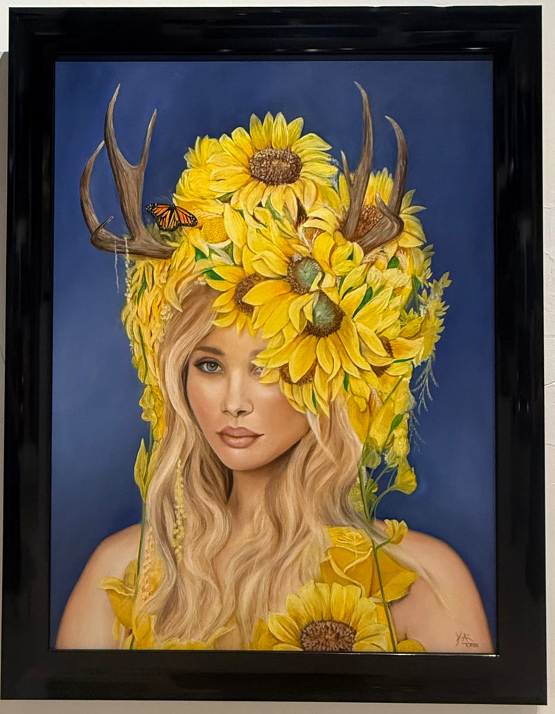 "Sunflower Wild Child" Original Available & Limited Editions by Kai Lava
