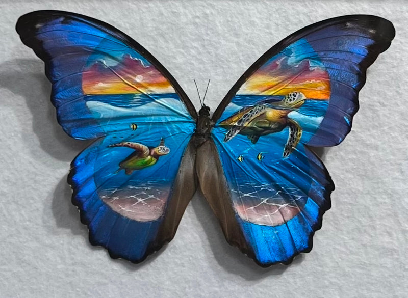 "Whispers of the Deep" Houn love - Original Artwork on Butterflies by Cristiam Ramos