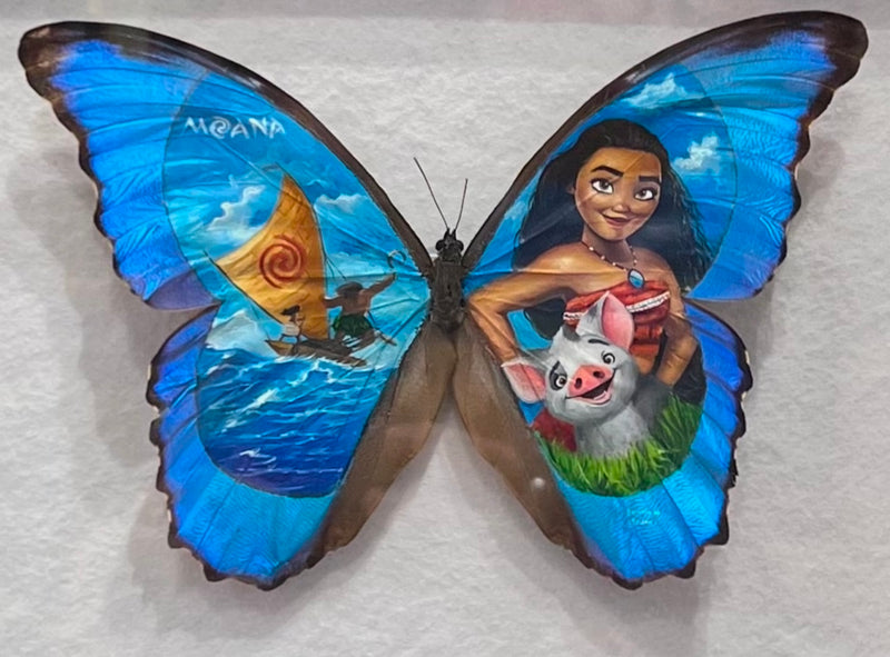 "Moana"  - Original Artwork on Butterflies by Cristiam Ramos