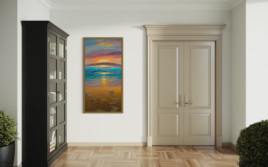 "Keiki Beach" 24x48 Original by Walfrido Garcia