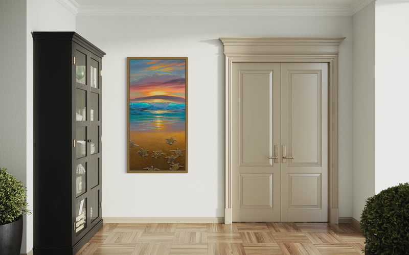 "Keiki Beach" 24x48 Original by Walfrido Garcia