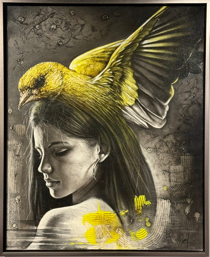 "Serenity" Original in frame by Roidley Pérez Navarro