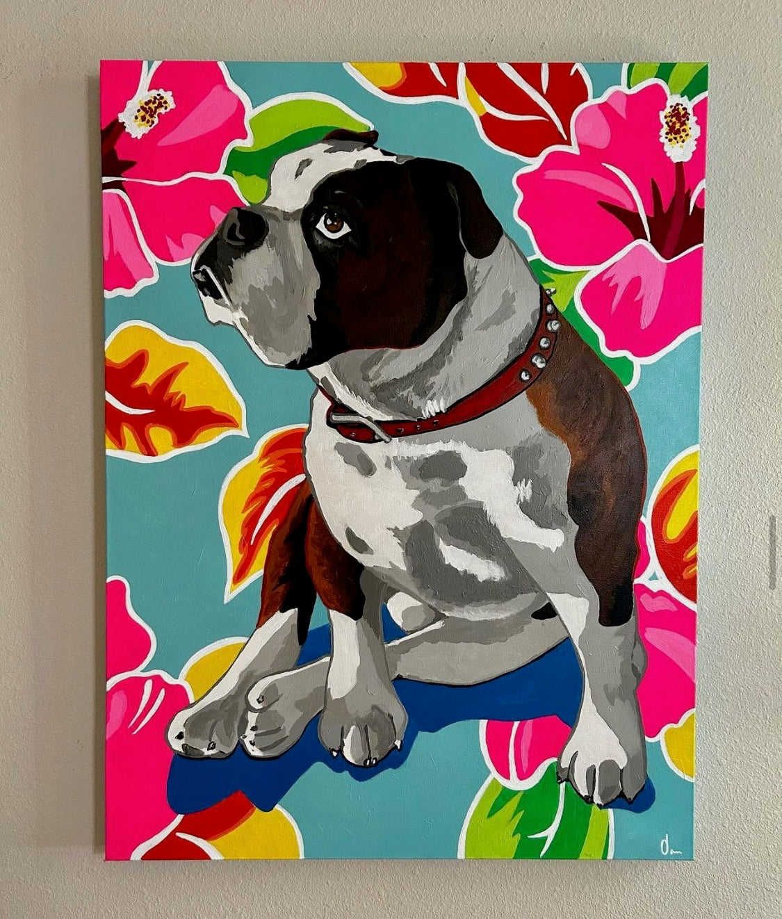 "Roly in Paradise" 30x40 ORIGINAL