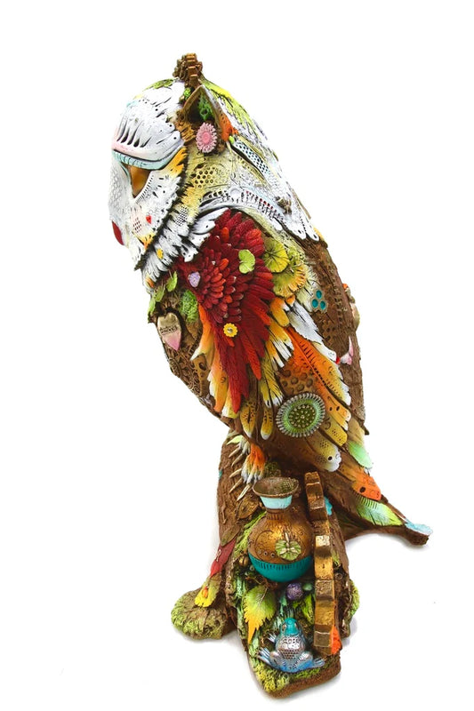 Nano Lopez "Samantha Medium" Bronze Owl Sculpture