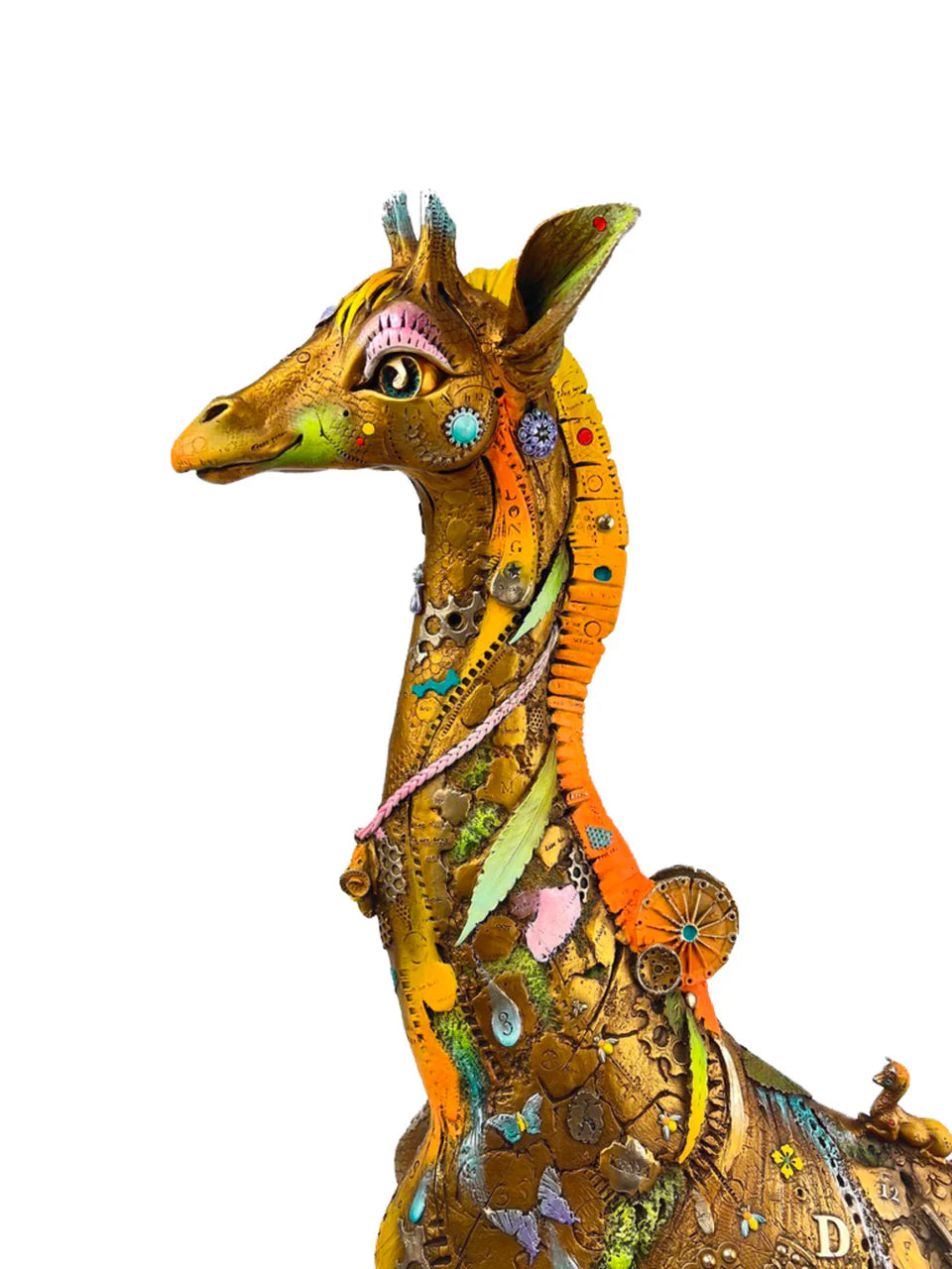 Nano Lopez "Iris Large" Bronze Giraffe Sculpture