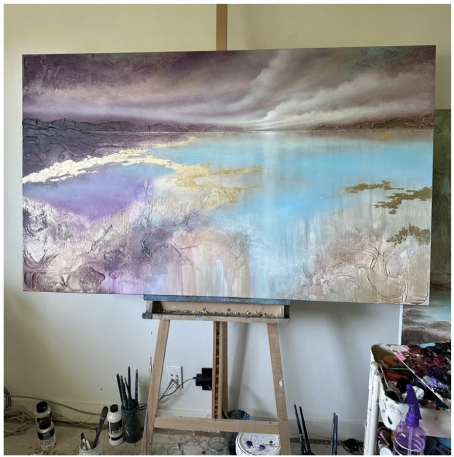 "Lavender Haze" Original 36x60  by Linzy Arnott exclusively for Enchantress and Freeborne