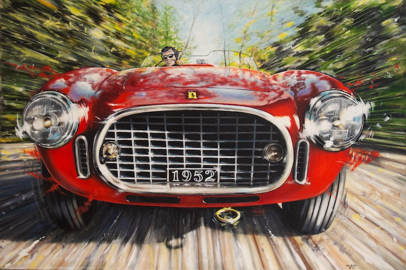 "Red Barchetta" Ferrari - an Enchantress and Freeborne Gallery Exclusive, by Eric Anderson