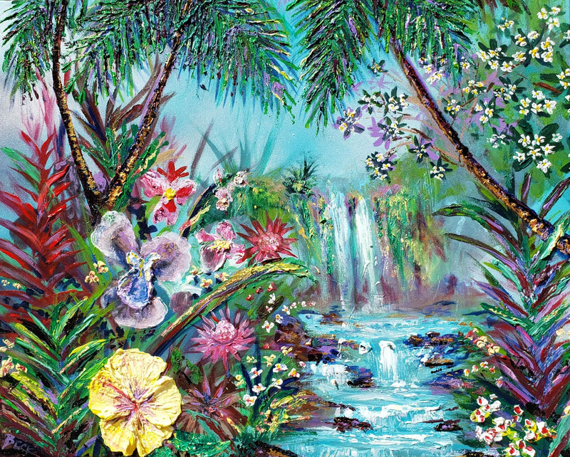 "Where My Heart Sings" Original Available 24x30 - and Limited Edition Giclee Prints by Maui Artist - Beck Pashcoal