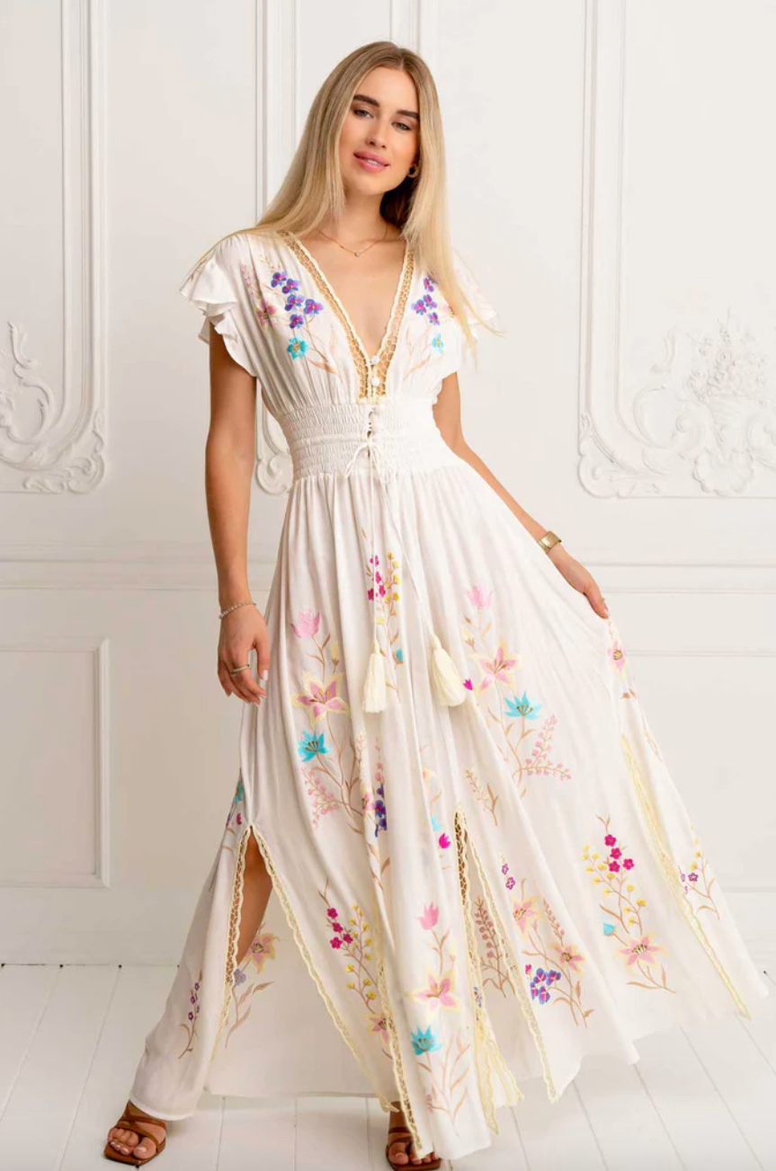 FLores Maxi Gown by Zaimara made in Malta