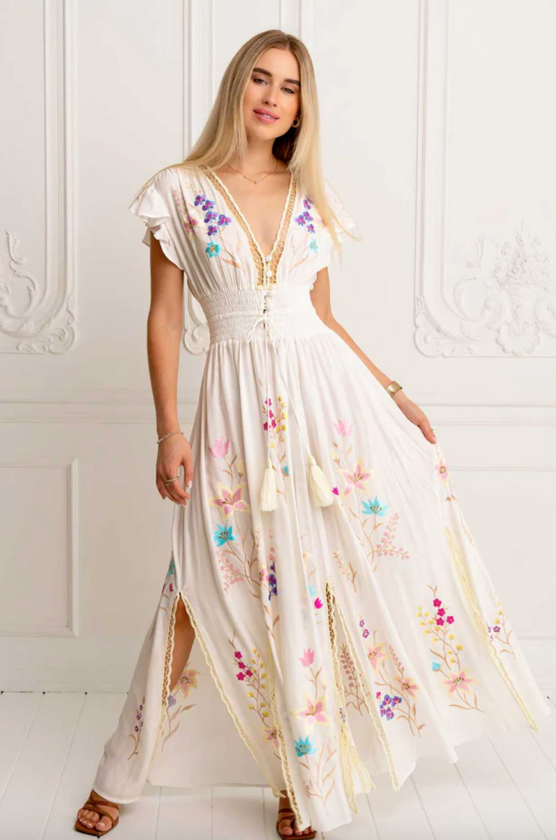 FLores Maxi Gown by Zaimara made in Malta