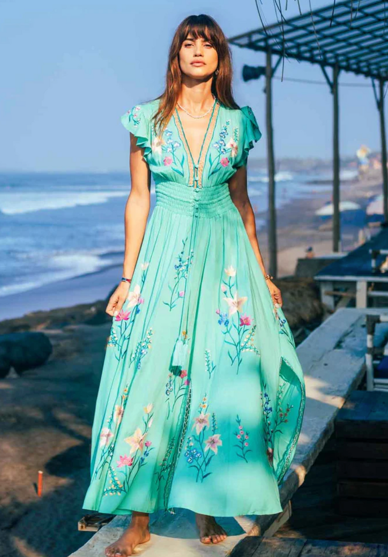 Summer Glam Maxi Gown by Zaimara made in Malta