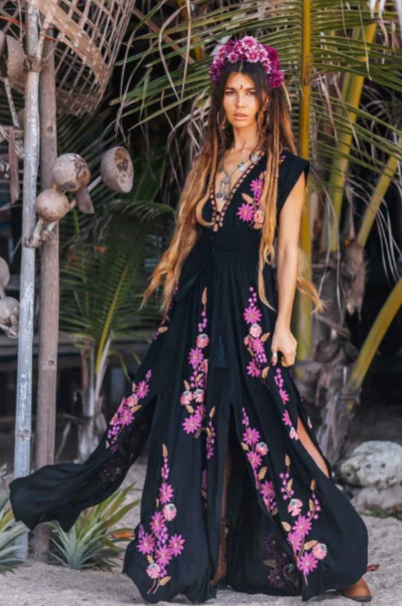 Blossom Maxi Gown by Zaimara made in Malta