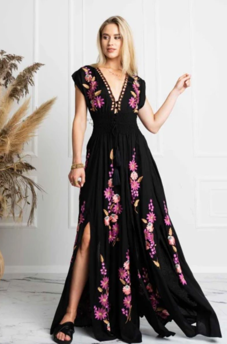 Blossom Maxi Gown by Zaimara made in Malta