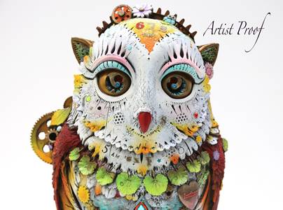 Nano Lopez "Samantha Large" Bronze Owl Sculpture