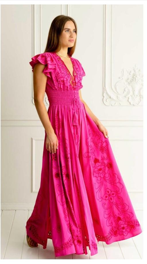 Amalfitana Maxi Gown by Zaimara Orchid Pink -made in Malta